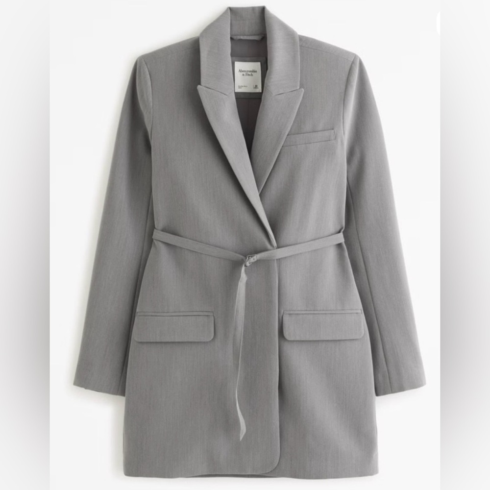 NWT Abercrombie & Fitch Light Gray Women's Blazer